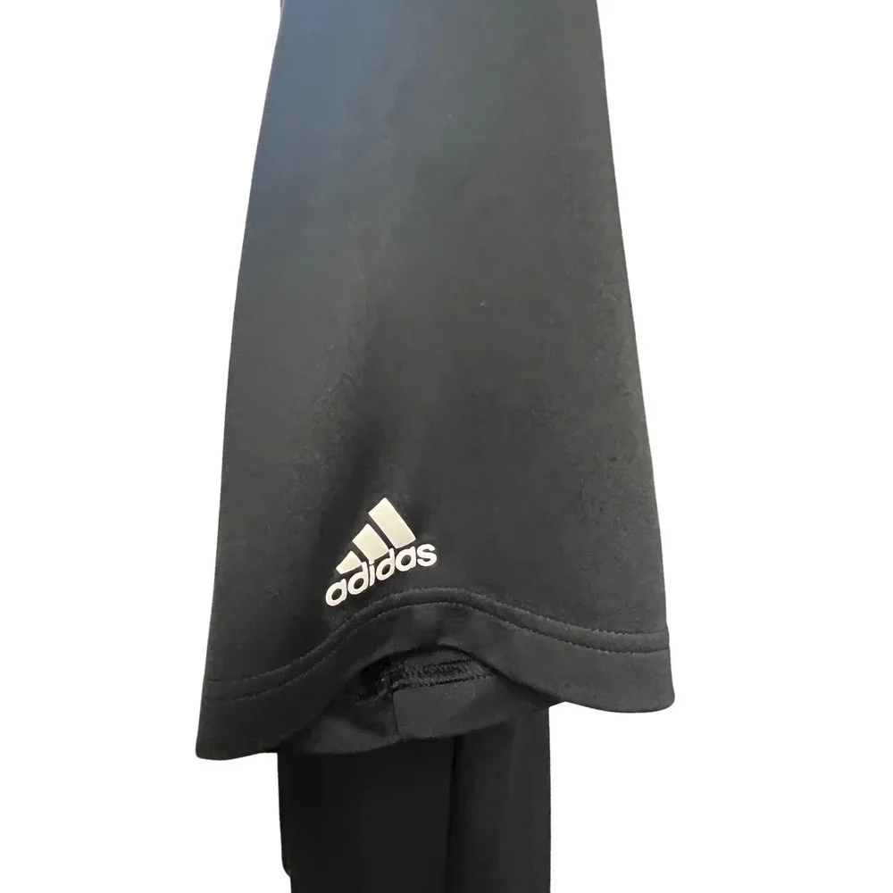 Adidas Golf Polo Shirt Mens Large Black Stripe Sporting‎ Kansas City MLS Patch